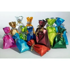DecoWoerner Bolsitas Con Cordón>Bolsa De Regalo, Mate, Color Claro, 15 X 25 Cm