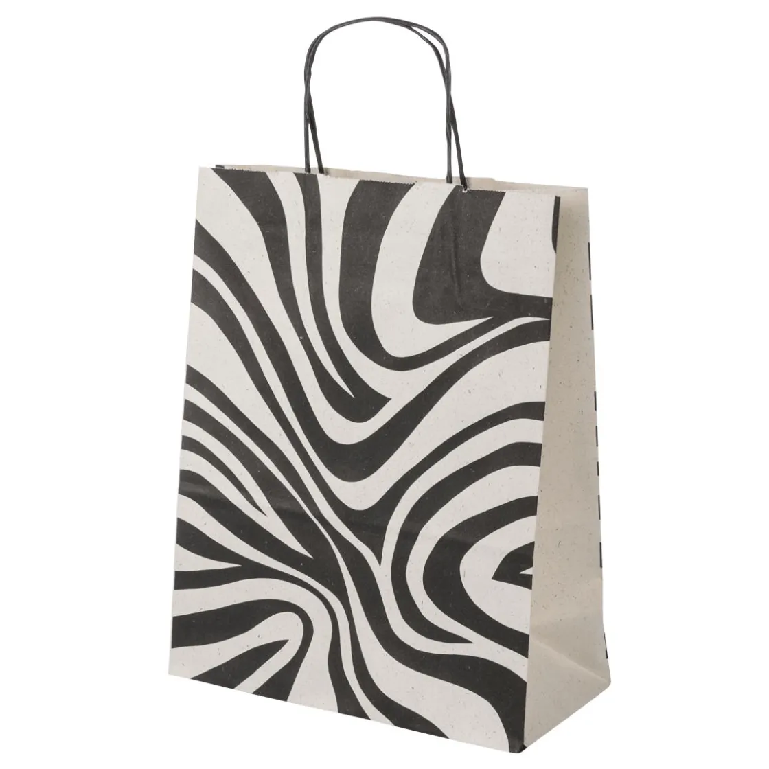 DecoWoerner Go Green - Envoltorio Para Regalo Ecológico|Bolsas De Regalo Y Bolsas Portátiles>Bolsas De Regalo Ecológicas Con Patrón De Cebra 50 Piezas 12 X 26 X 34 Cm
