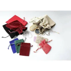 DecoWoerner Bolsitas Con Cordón>Bolsita De Terciopelo Rey, 10 Cm, 30 Piezas