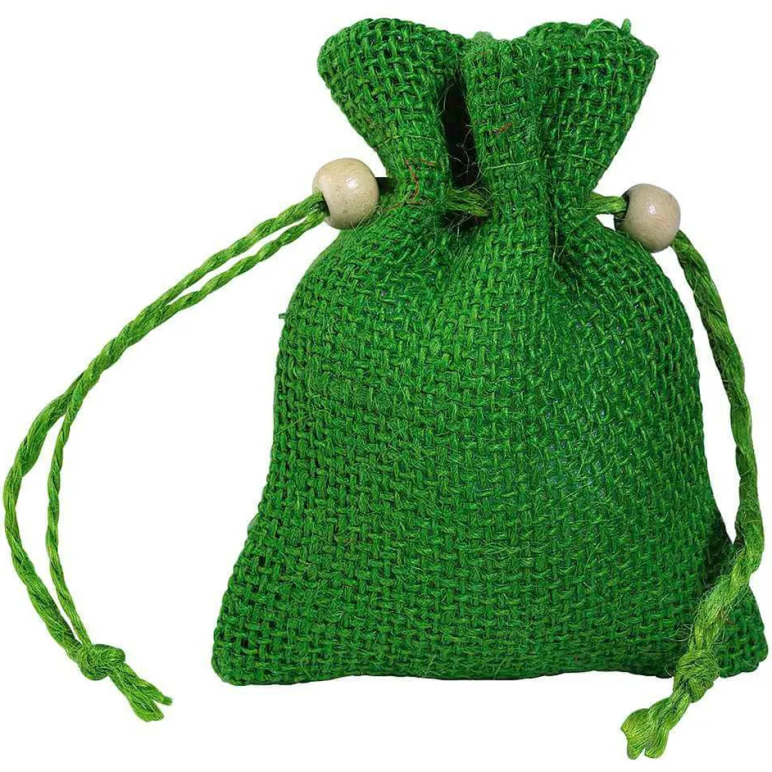 DecoWoerner Bolsitas Con Cordón>Bolsita De Yute, 10 Cm,