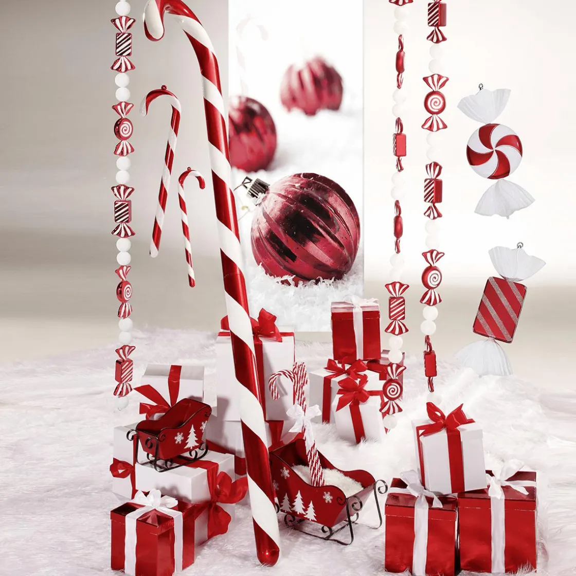 DecoWoerner Chupetes Xxl>Bombón Decorativo -rojo, Ø 20 Cm