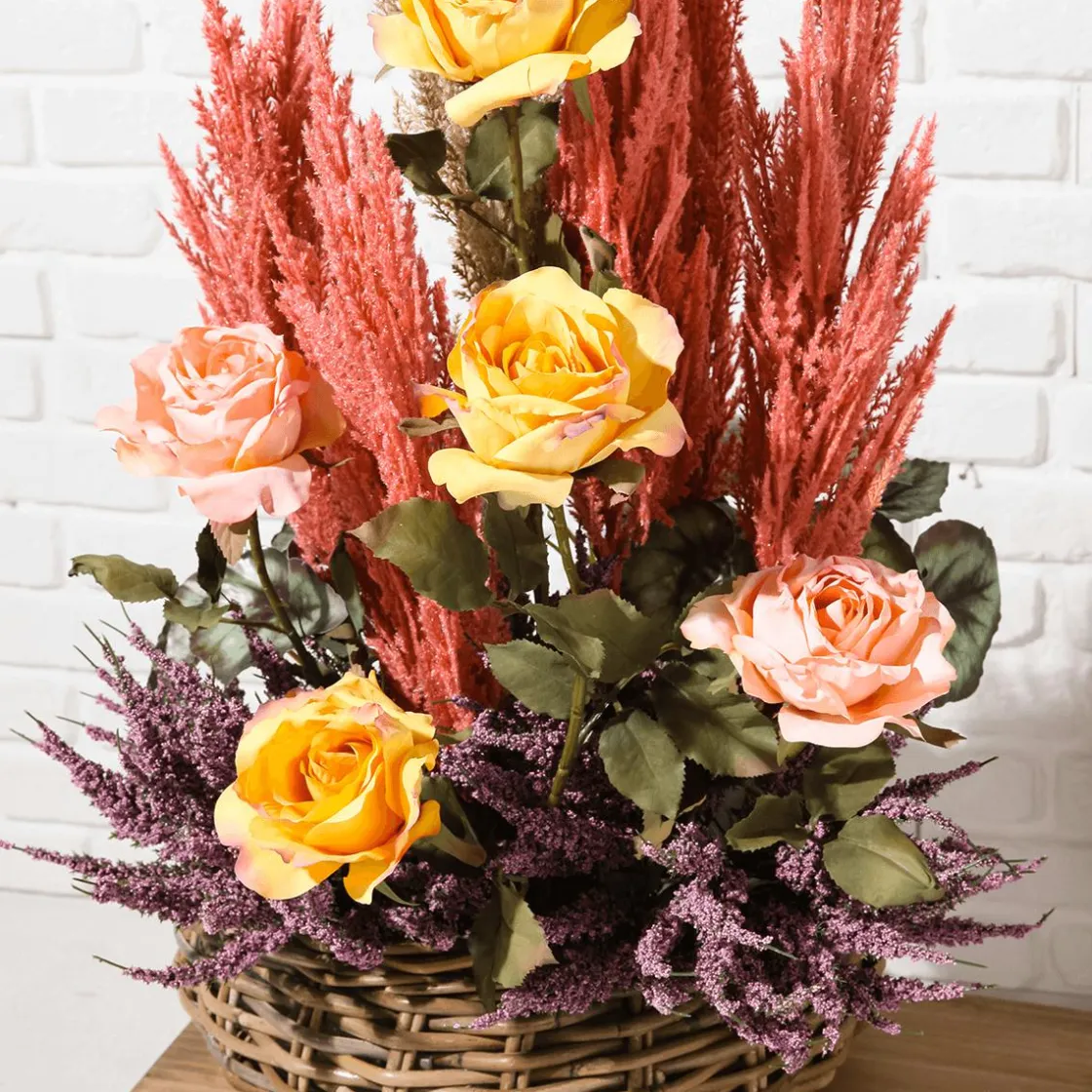 DecoWoerner Decoración De Otoño|Flores Artificiales>Brezo Decorativo 30 Cm