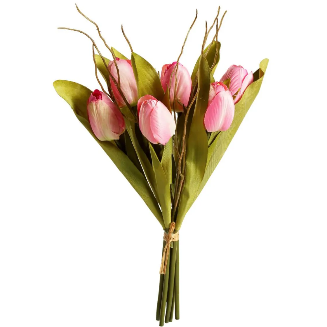 DecoWoerner Decoración De Primavera|Ramos Y Coronas De Flores>Buqué De Tulipanes Artificiales , 30 Cm