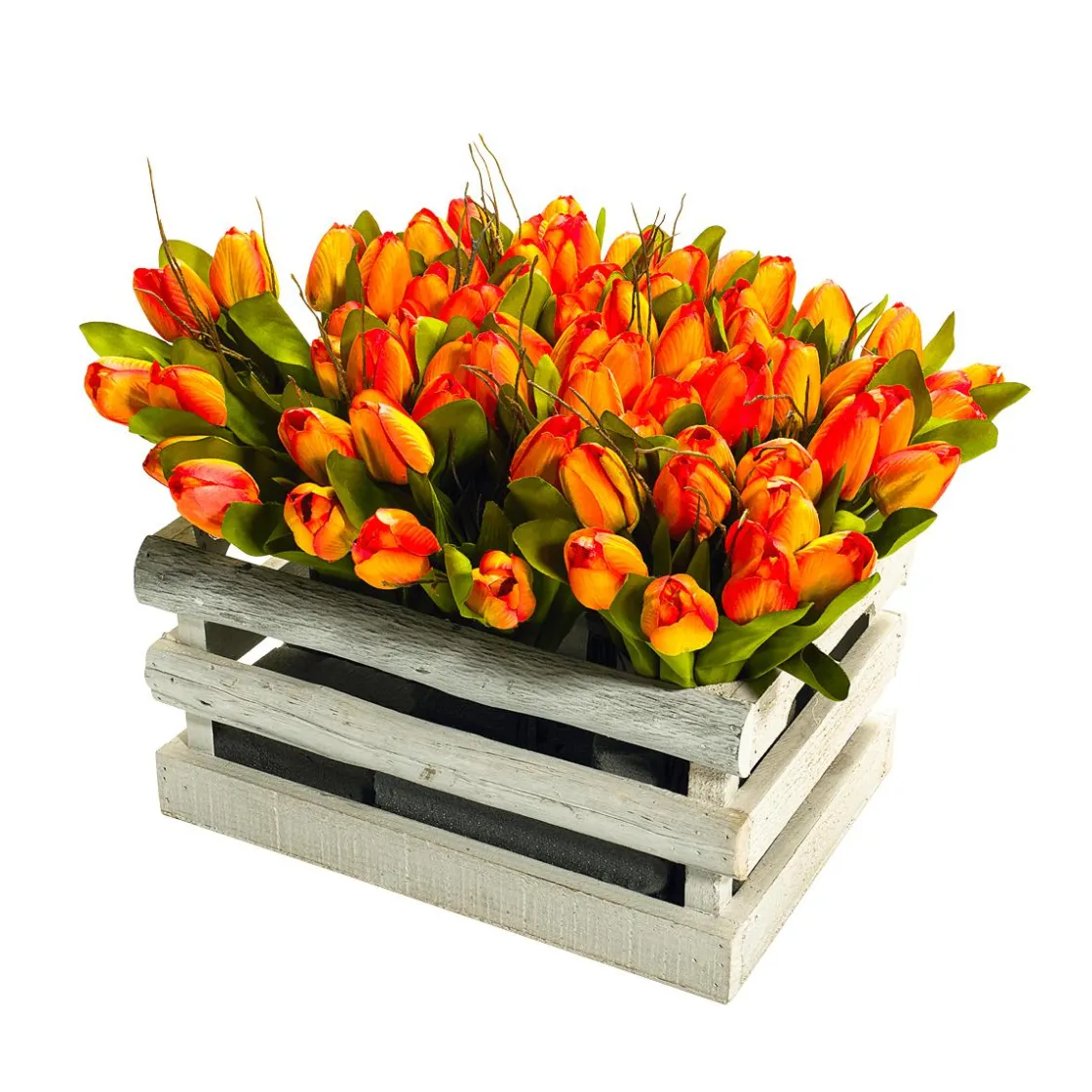 DecoWoerner Decoración De Primavera|Flores Artificiales>Buqué De Tulipanes Artificiales , 30 Cm