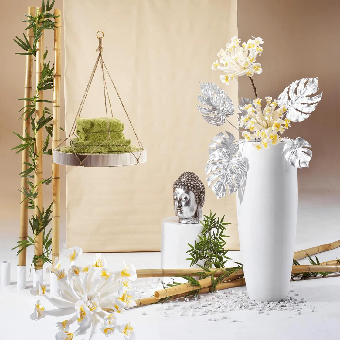 DecoWoerner Decoración Natural|Decoración Temática>Cañas De Bambú Natural, 3 Piezas
