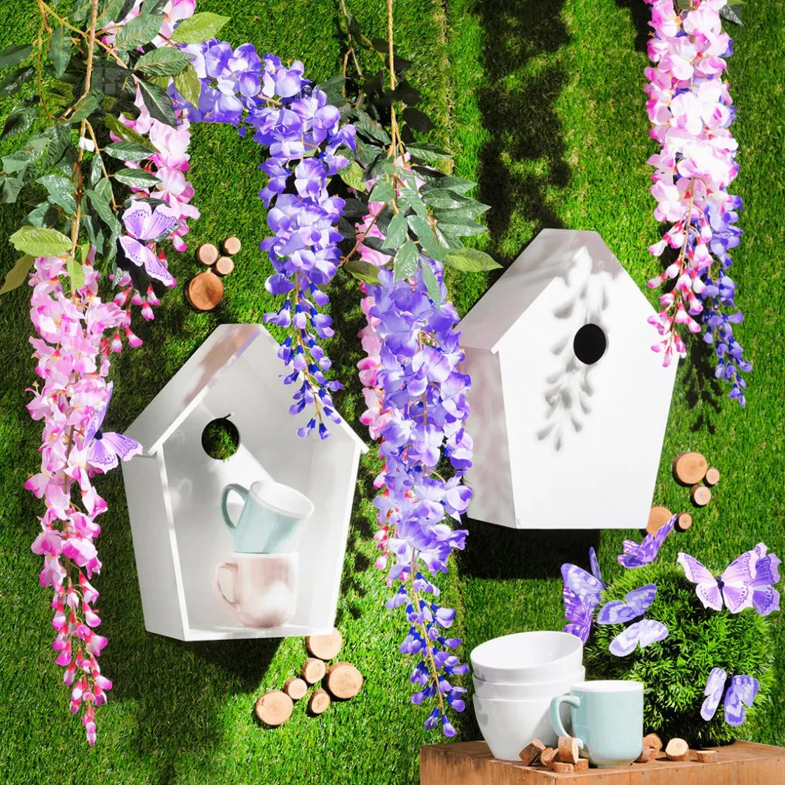 DecoWoerner Decoración De Primavera>Cabaña Para Pájaros Decorativa Longitud 40 Cm