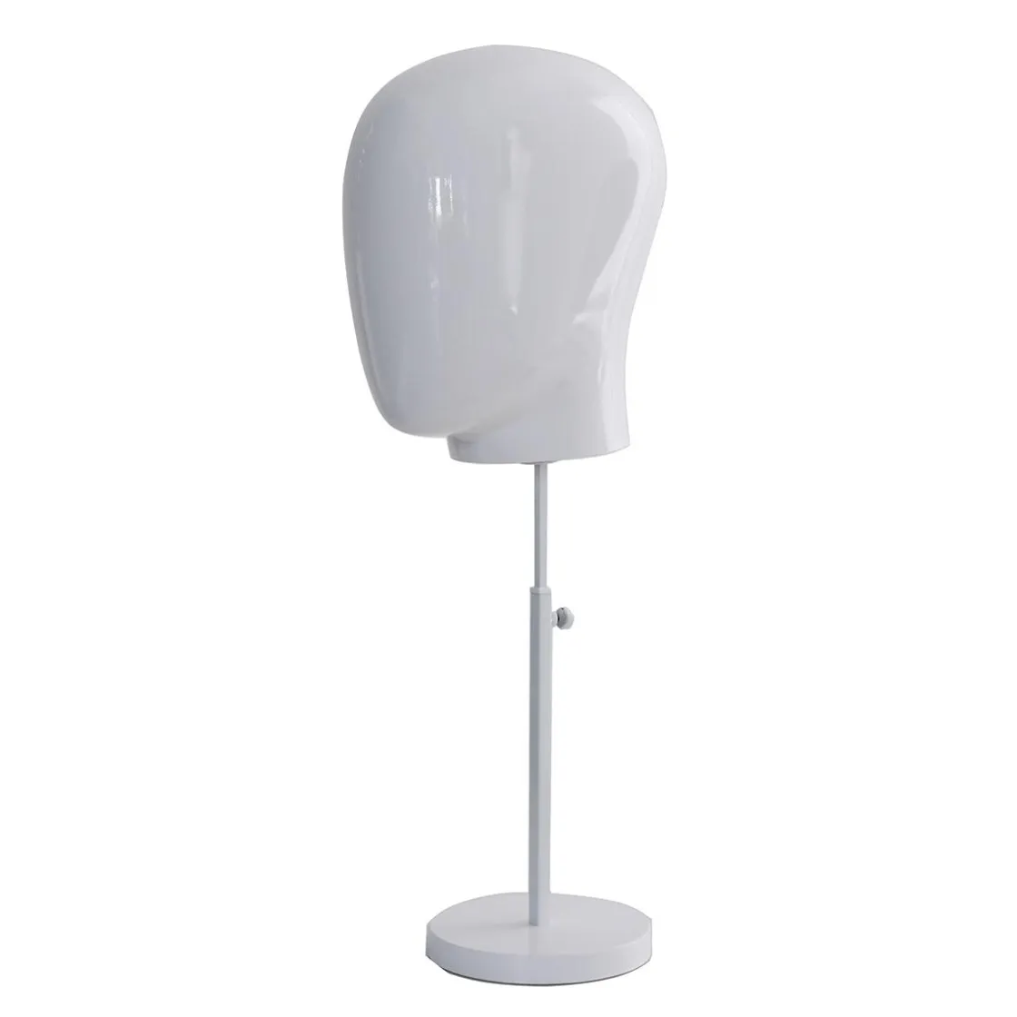 DecoWoerner Maniquíes>Cabeza De Maniquí De Hombre Blanca Con Soporte 29 X 29 X 40 Cm