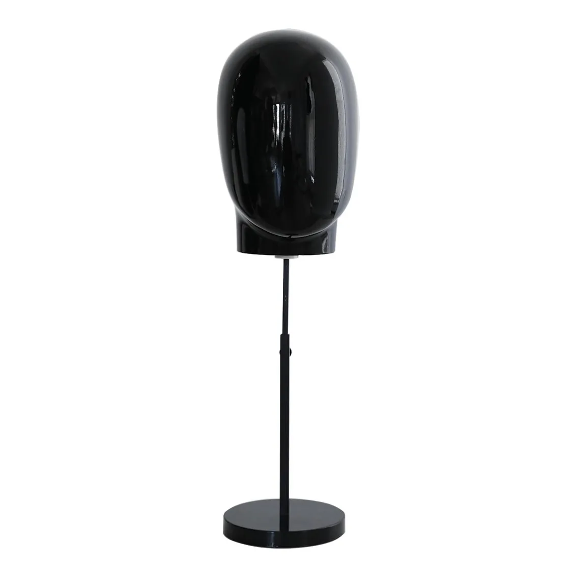 DecoWoerner Maniquíes>Cabeza De Maniquí De Hombre Negra Con Soporte 29 X 29 X 40 Cm