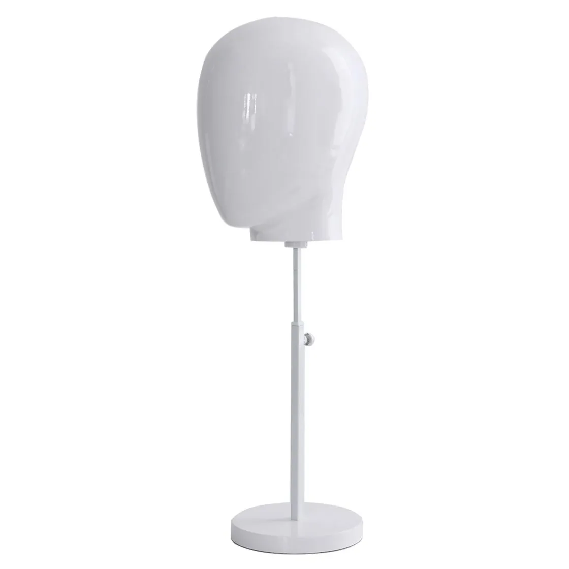 DecoWoerner Maniquíes>Cabeza De Maniquí De Señora Blanca Con Soporte 26 X 26 X 40 Cm