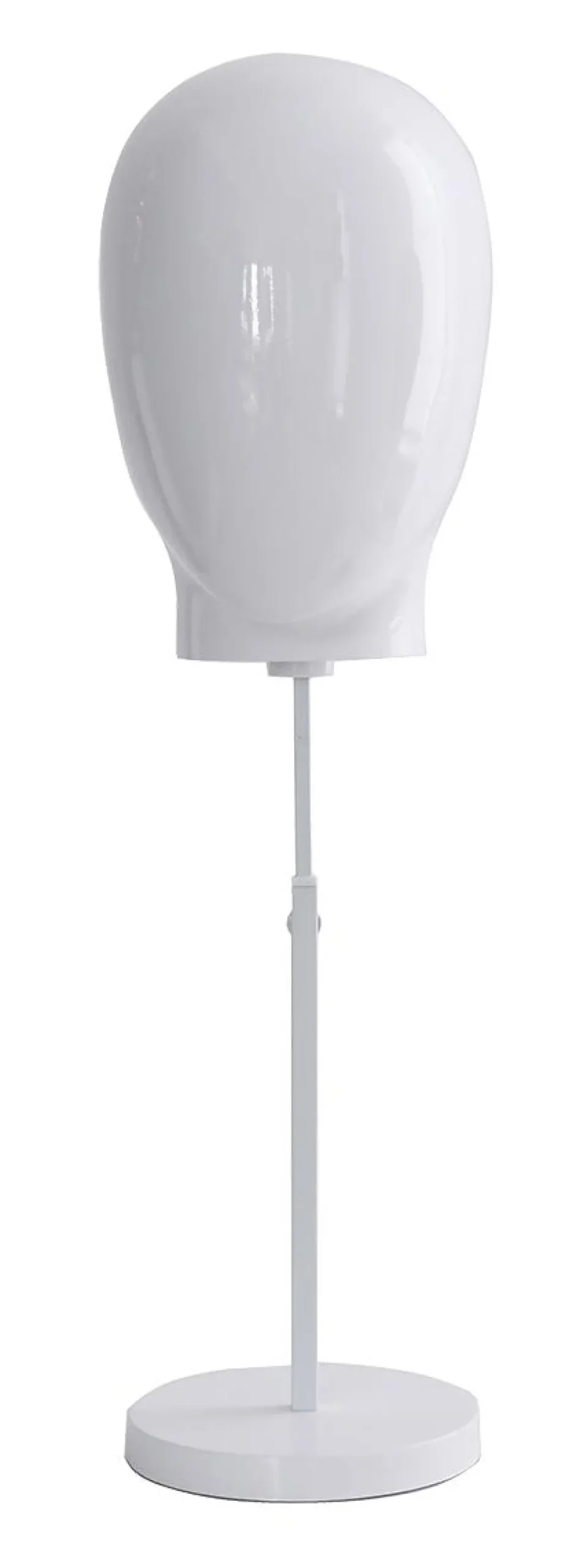 DecoWoerner Maniquíes>Cabeza De Maniquí De Señora Blanca Con Soporte 26 X 26 X 40 Cm