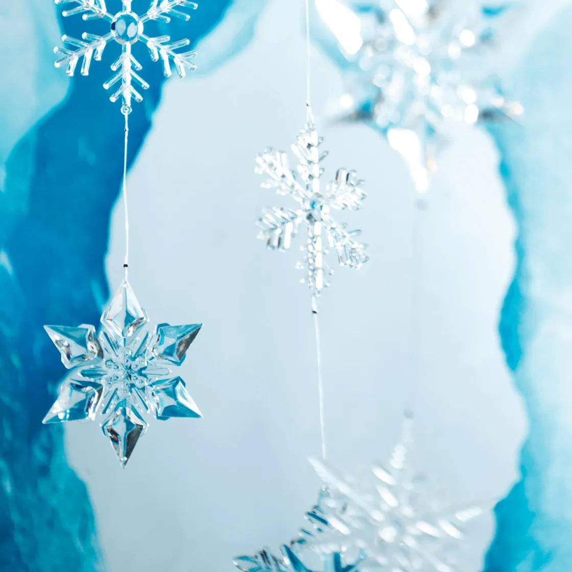 DecoWoerner Decoración De Invierno>Cadena De Cristales De Hielo 200 Cm