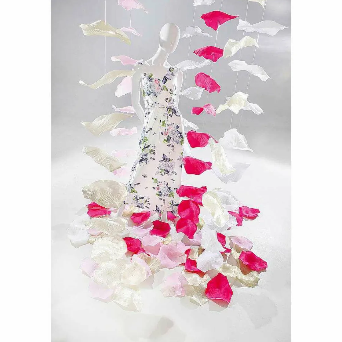 DecoWoerner Decoración Temática|Guirnaldas Y Vides>Cadena De Hojas De s Decorativas, 170 Cm, Fucsia, 3 Piezas