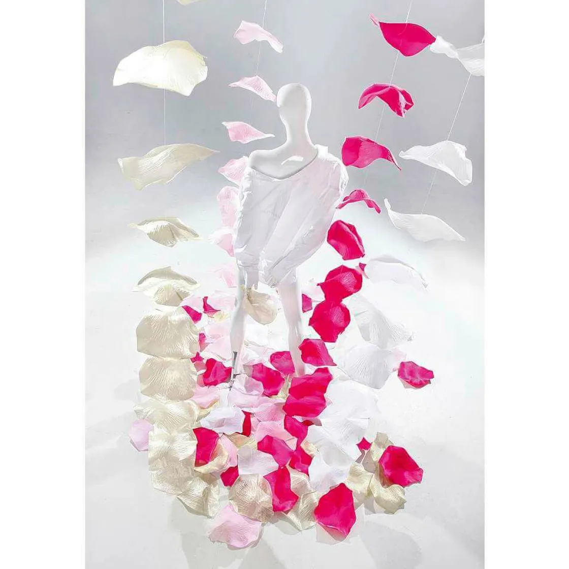 DecoWoerner Decoración Temática|Guirnaldas Y Vides>Cadena De Hojas De s Decorativas, 170 Cm, Fucsia, 3 Piezas