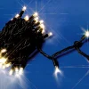 DecoWoerner Luces De Navidad>Cadena De Luces De Bajo Voltaje Negra 10m IP44 100LED Blanco Cálido