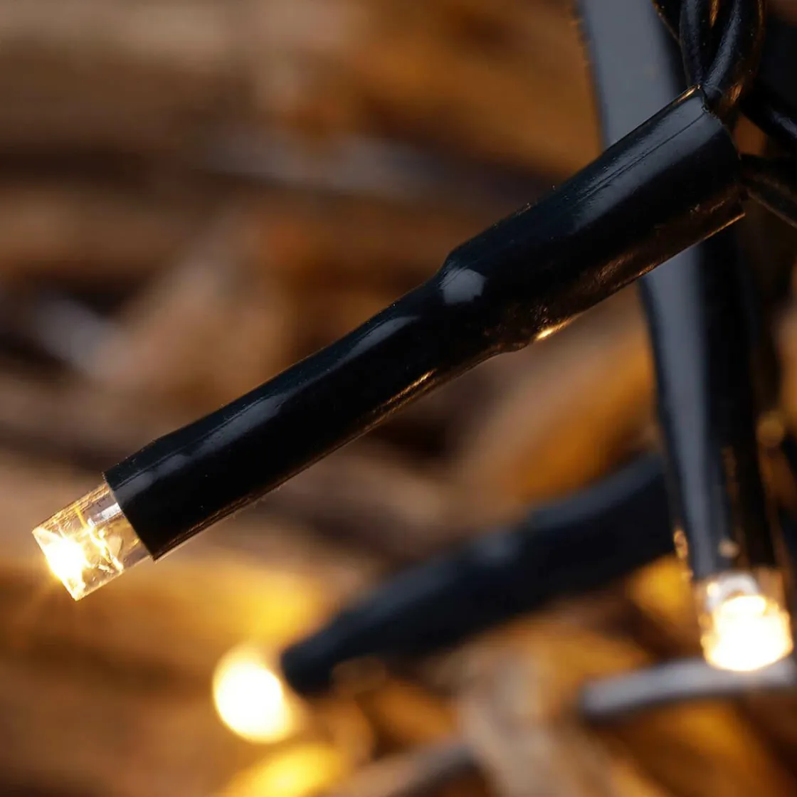 DecoWoerner Luces De Navidad>Cadena De Luces 3en1: Cadena De Luces LED De Colores, Amarillo Cálido O Intermitente Con Temporizador, Para Exteriores, 16 M