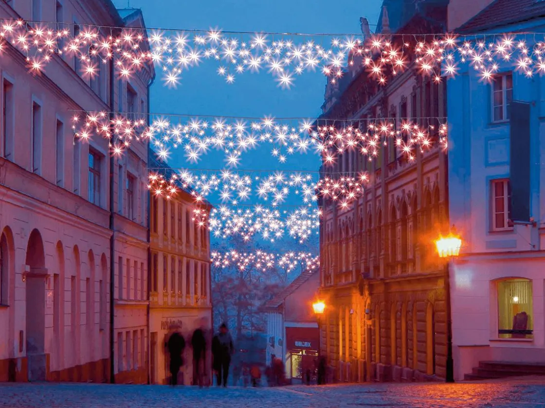 DecoWoerner Luces De Navidad>Cadena De Luces Ice-Light Blanca, 300 X 50 Cm