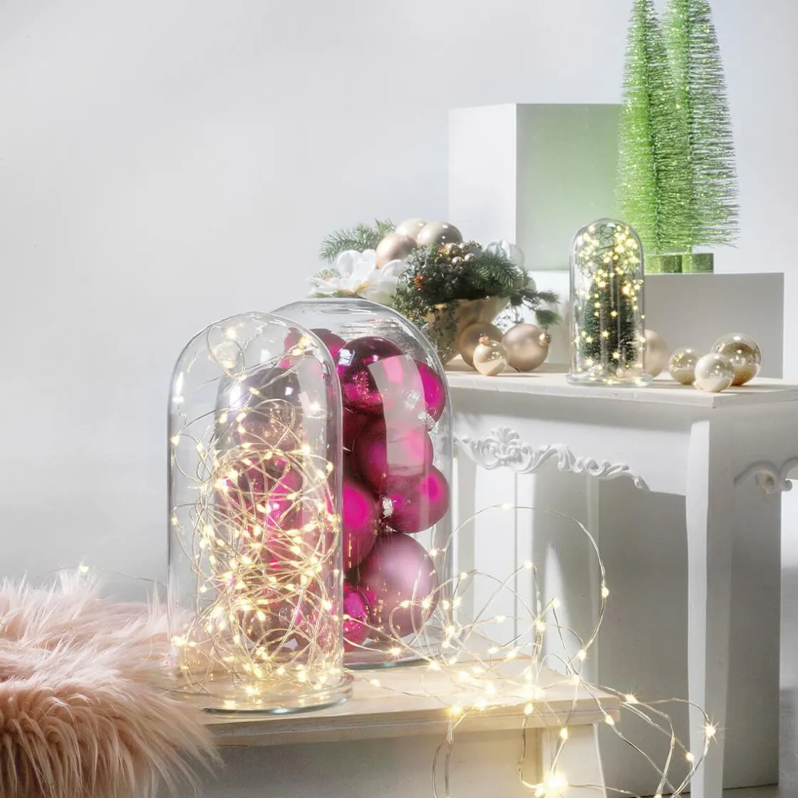 DecoWoerner Luces De Navidad>Cadena De Luces LED Con Alambre Para Interiores, 100 LED, 10 M