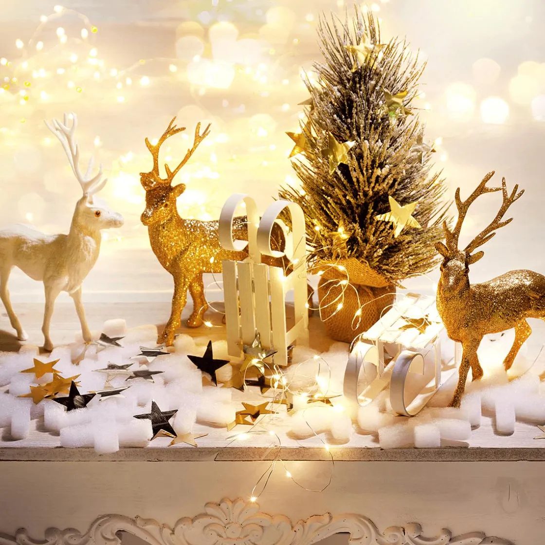 DecoWoerner Luces De Navidad>Cadena De Luces LED Con Alambre Para Exteriores, 50 LED, 5 M
