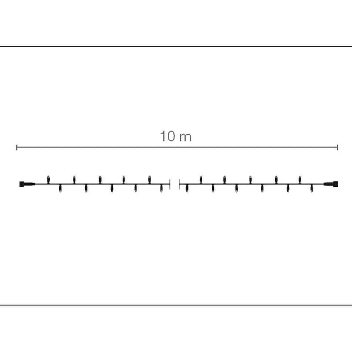 DecoWoerner Luces De Navidad>Cadena De Luces LED Con Tramos Acoplables Para Exteriores IP67, 120 LED, 24 M, Sin Fuente De Alimentación