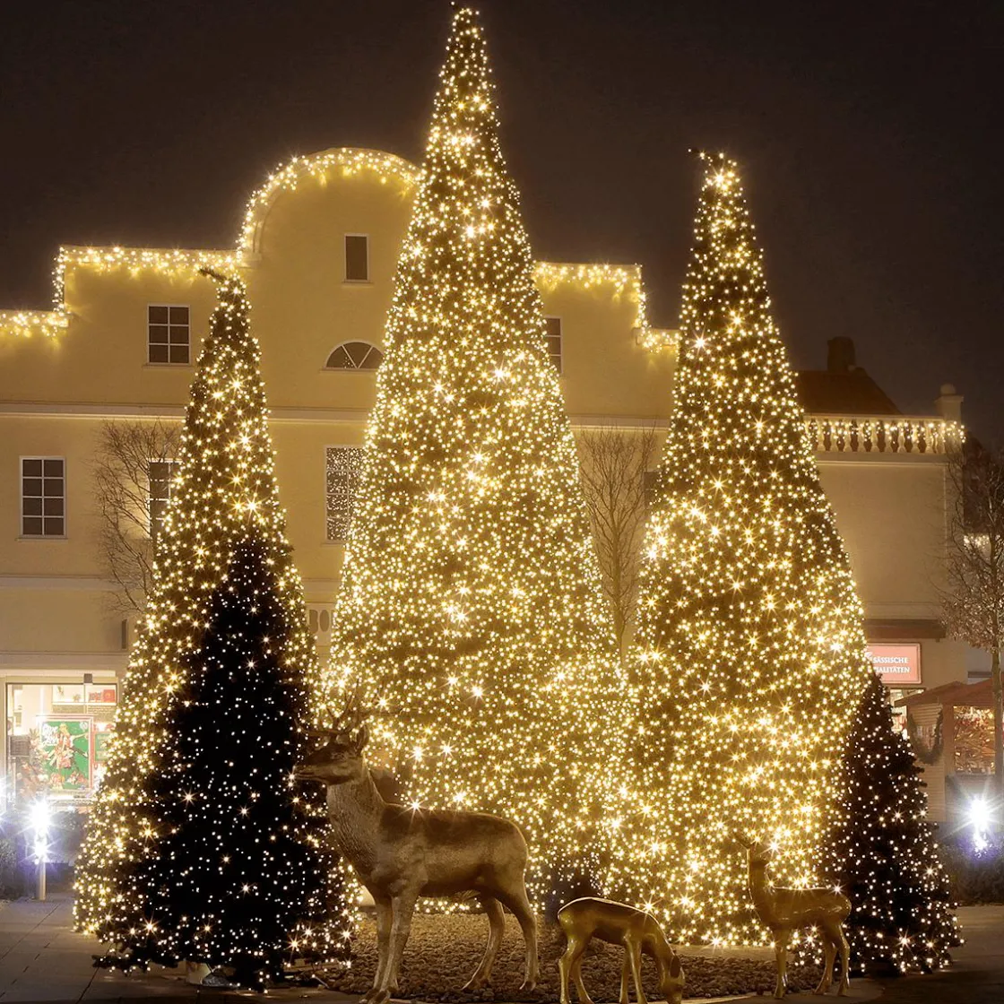 DecoWoerner Luces De Navidad>Cadena De Luces LED De Acoplamiento Para Exteriores IP67, 10 M Sin Cable De Alimentación, Blanco Cálido