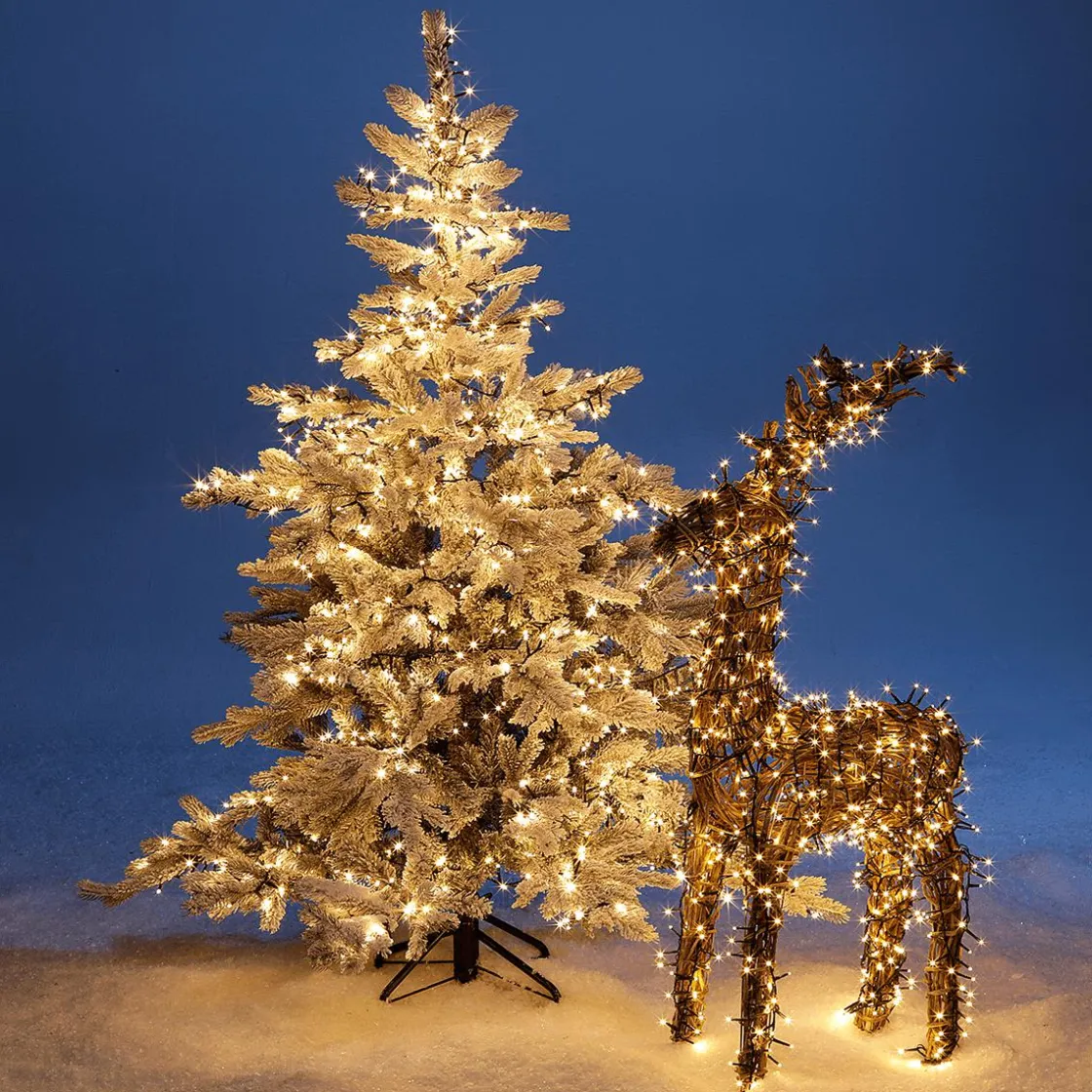 DecoWoerner Luces De Navidad>Cadena De Luces LED Intermitentes Con Temporizador Para Exteriores, 16 M