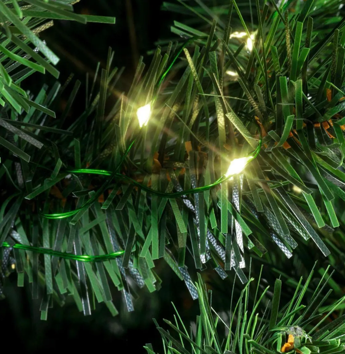 DecoWoerner Luces De Navidad>Cadena De Luces LED Para árboles De Navidad, 4 Ramales De 4 M Cada Uno