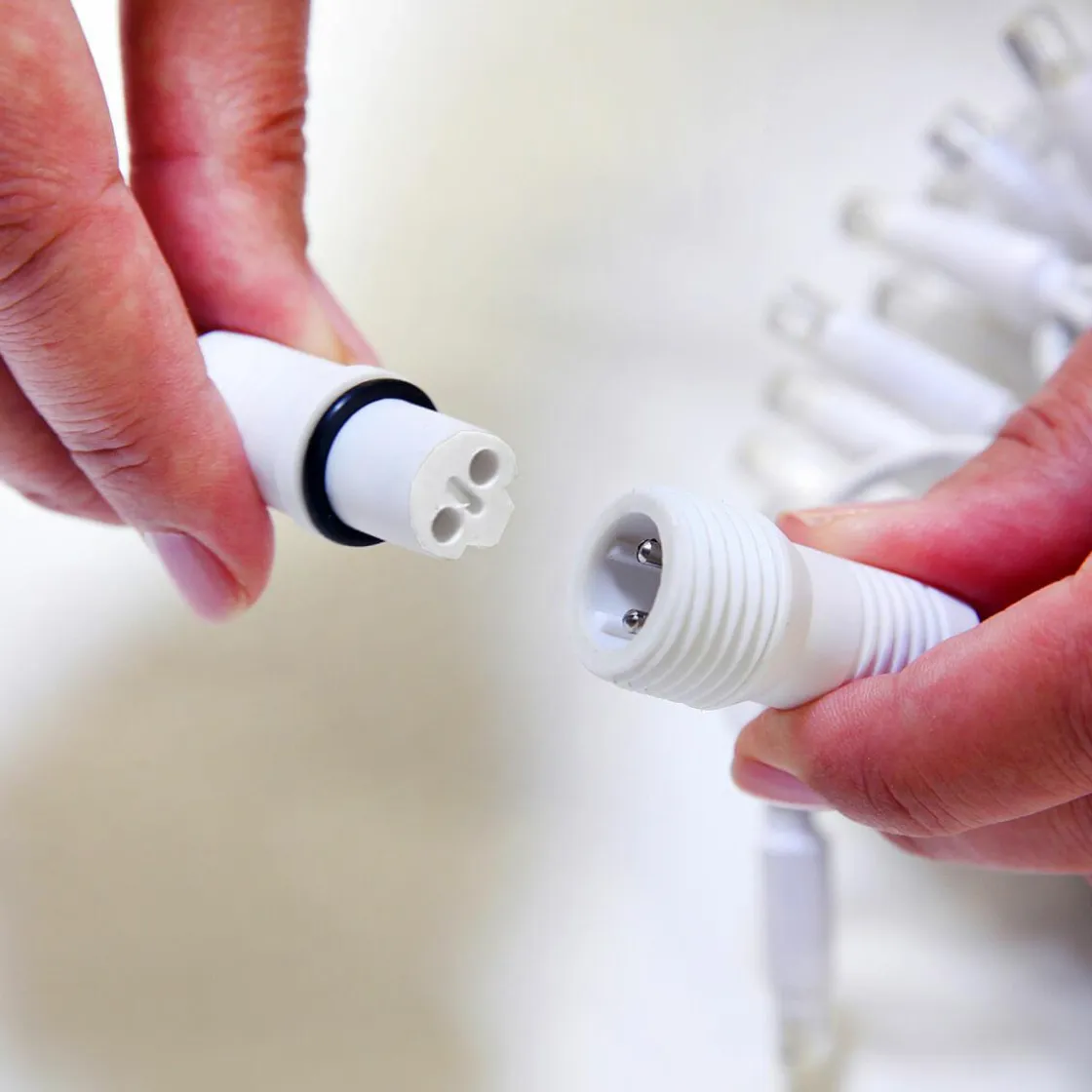 DecoWoerner Luces De Navidad>Cadena De Luces LED Parpadeante Con Tramos Acoplables Para Exteriores, 100 LED Cálido, 10 M
