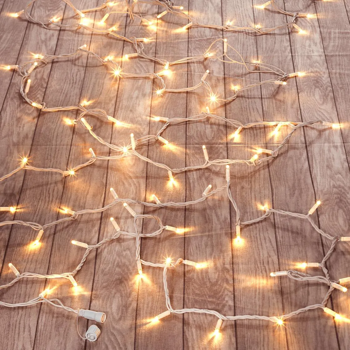 DecoWoerner Luces De Navidad>Cadena De Luz De Bajo Voltaje Blanca 10m IP44 Cálido