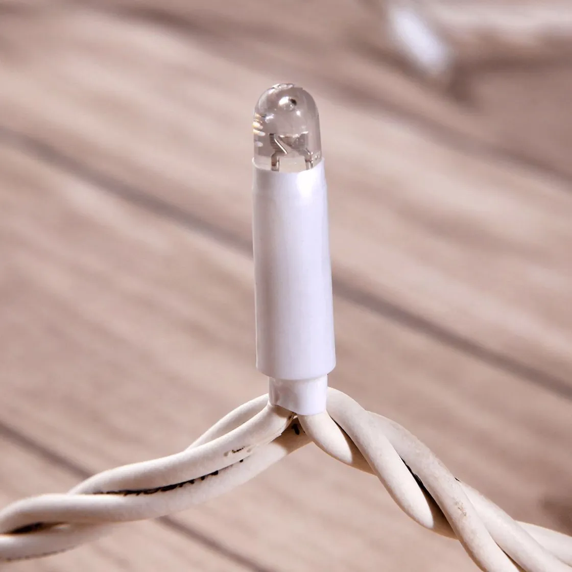 DecoWoerner Luces De Navidad>Cadena De Luz De Bajo Voltaje Blanca 10m IP44 Cálido