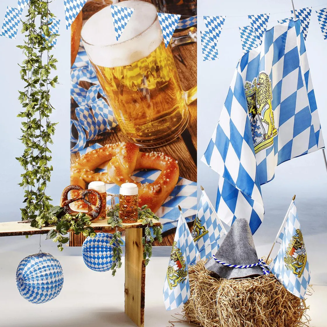 DecoWoerner Decoración Temática>Cadena Para Banderines BAYERN 4 M