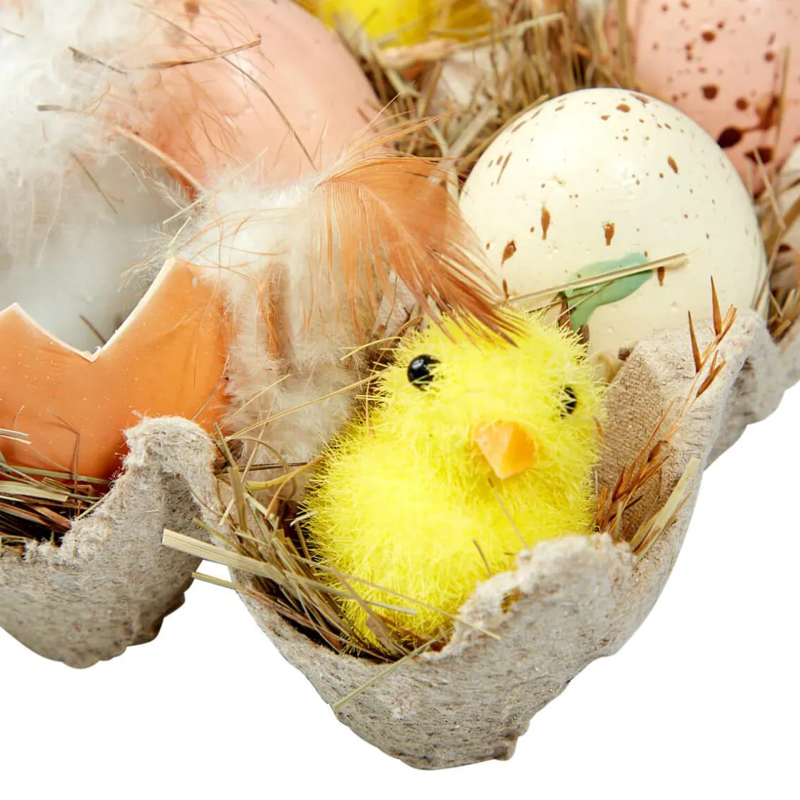 DecoWoerner Decoración De Pascua>Caja De Huevos Y Pollitos