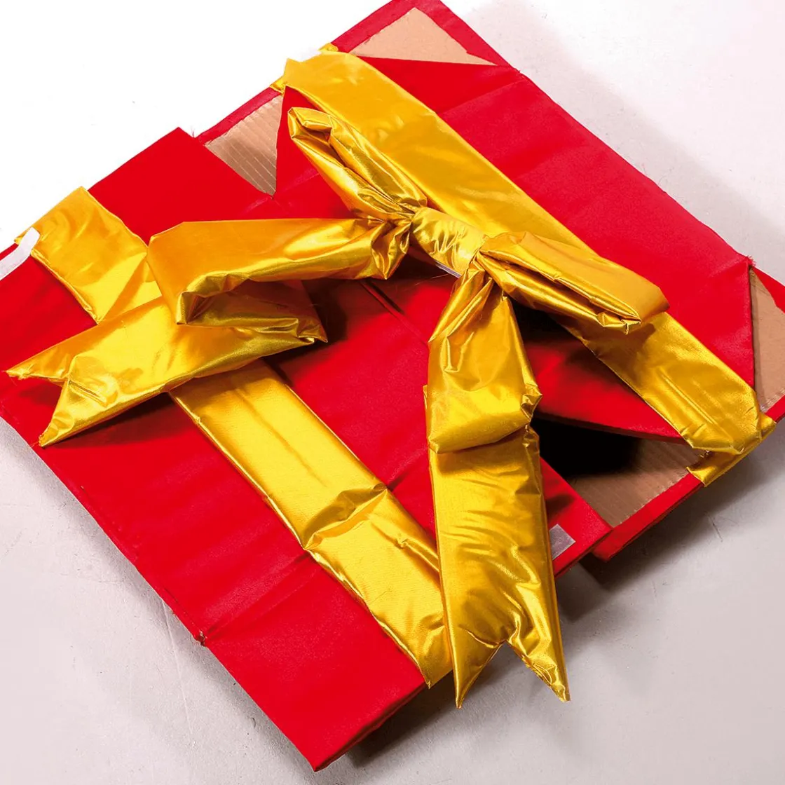 DecoWoerner Decoración Navideña Xxl>Caja De Regalo XXL Para Interiores 3 Piezas Rojo