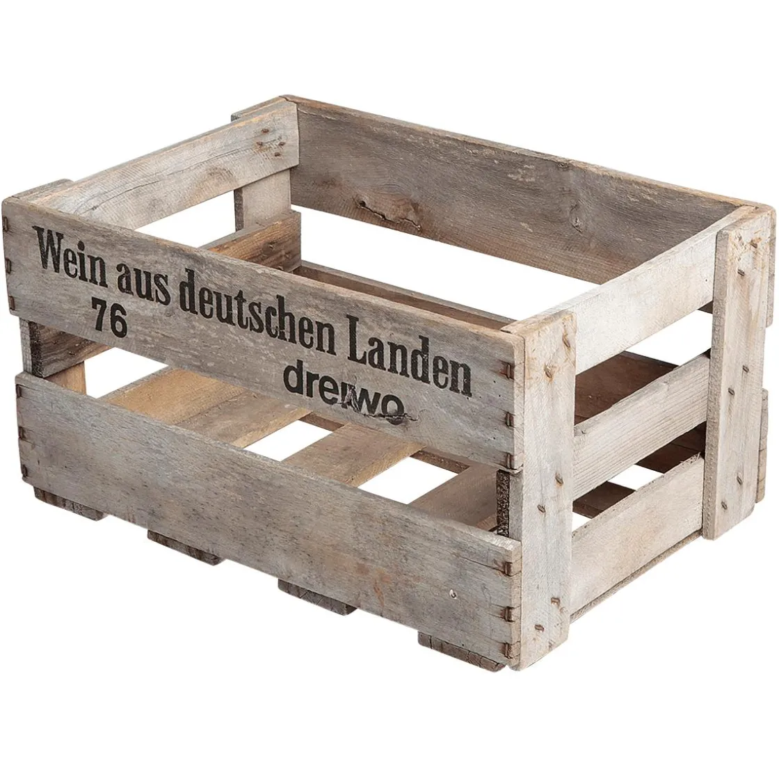 DecoWoerner Decoración Natural|Decoración Temática>Caja De Vinos Original Longitud 46 Cm