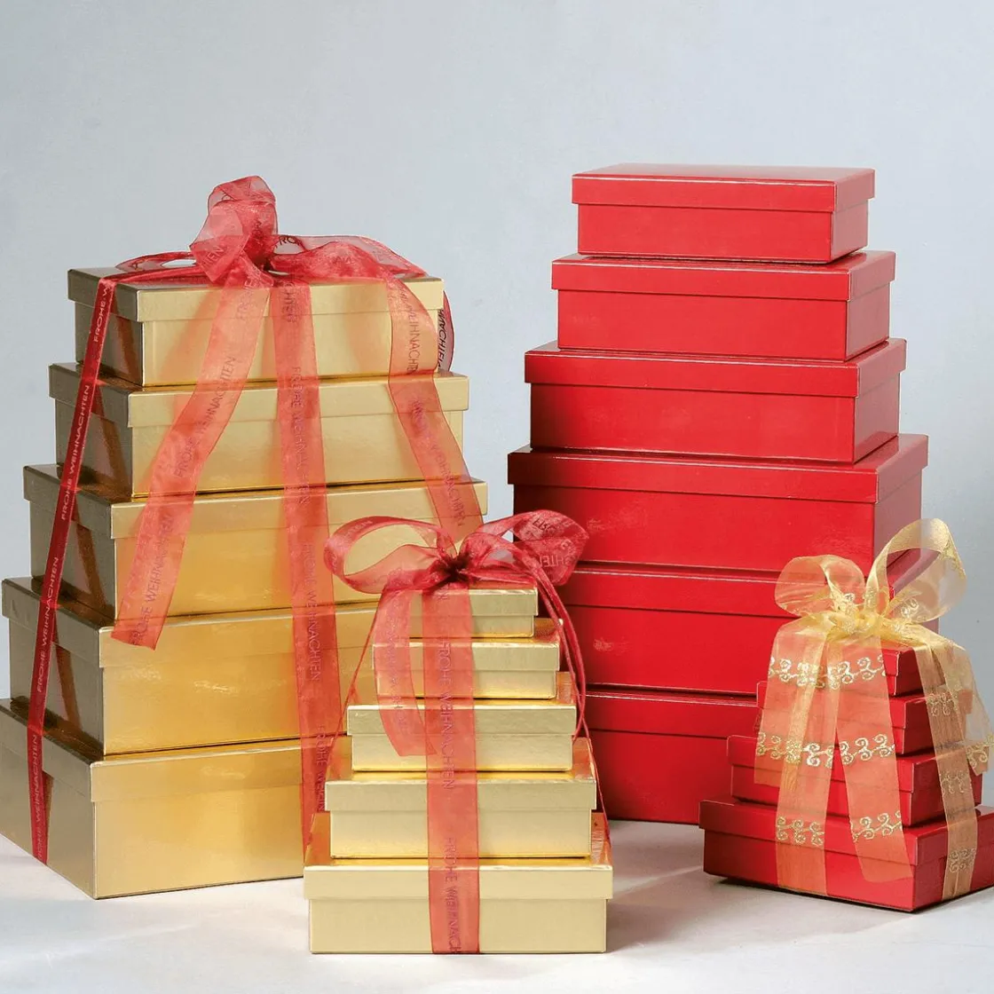 DecoWoerner Cajas De Regalo>Cajas De Cartón De Regalo, Color Dorado, 10 Pz.
