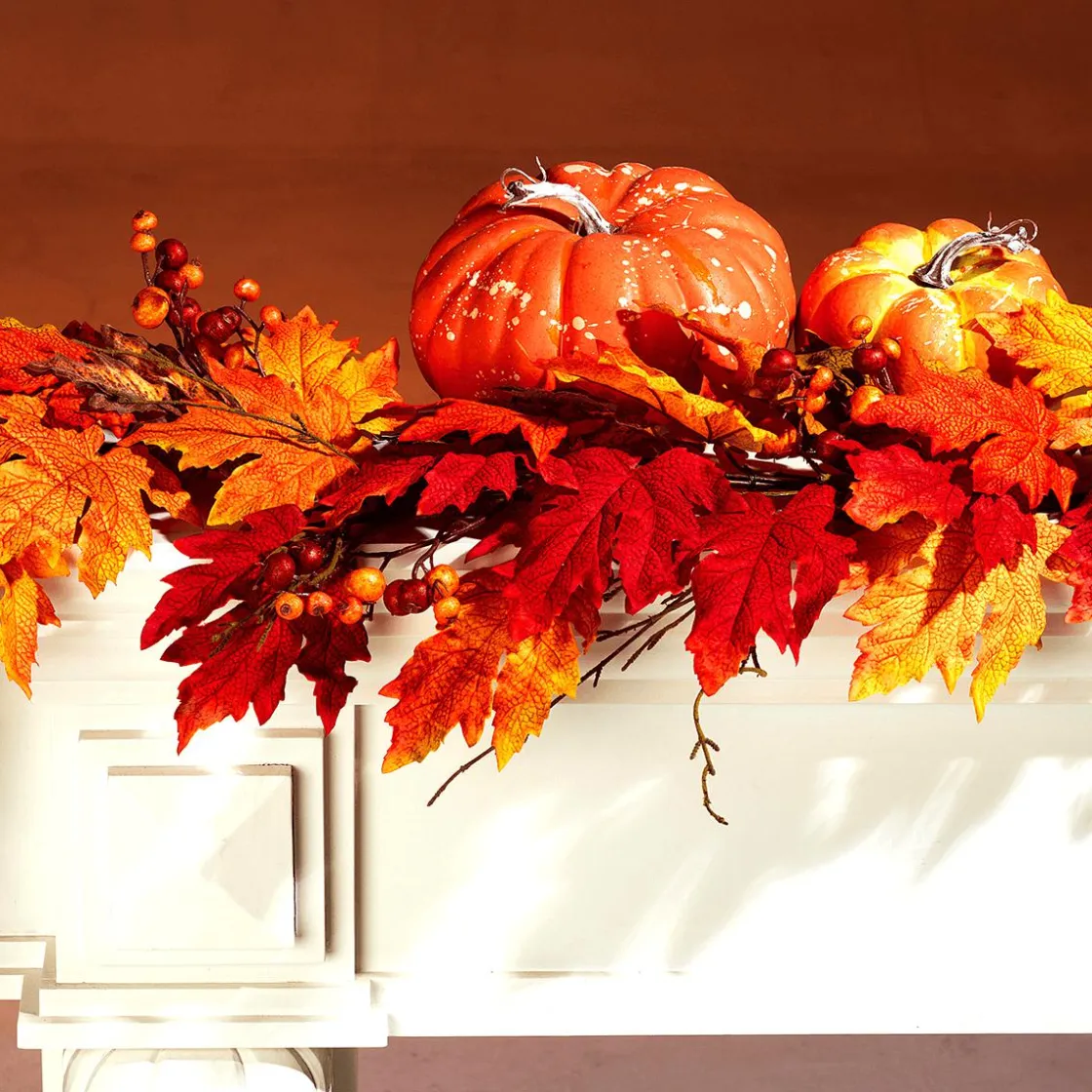 DecoWoerner Decoración De Otoño|Verduras Y Hierbas>Calabaza Decorativa Ø 15 Cm