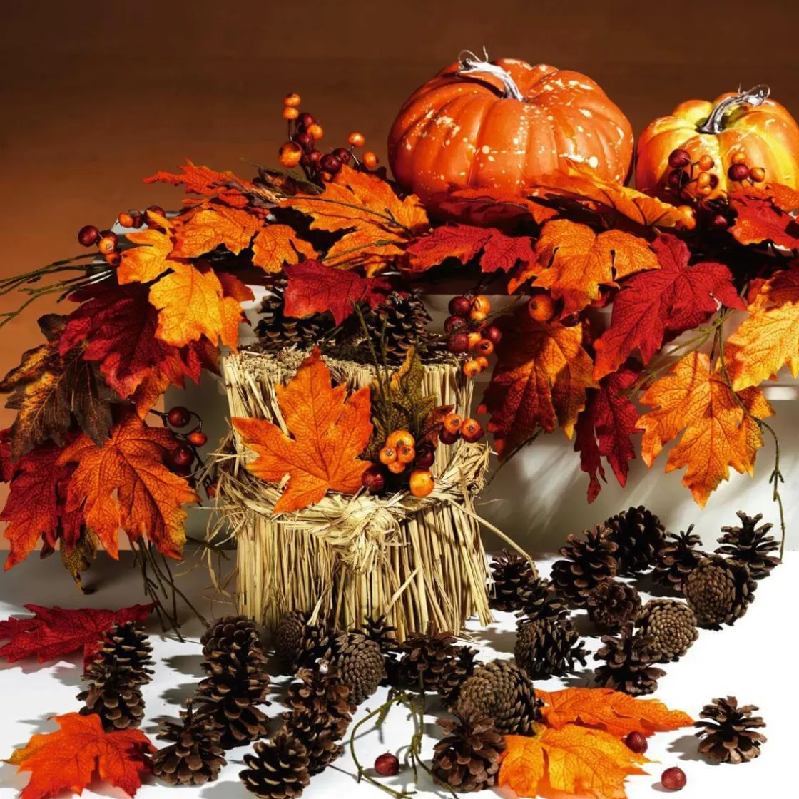 DecoWoerner Decoración De Otoño|Verduras Y Hierbas>Calabaza Decorativa Ø 15 Cm