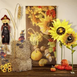 DecoWoerner Decoración De Otoño|Verduras Y Hierbas>Calabaza Decorativa "oval", 21 Cm