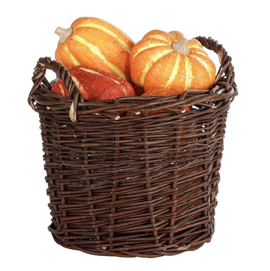DecoWoerner Decoración De Otoño|Verduras Y Hierbas>Calabazas De Adorno Decorativas, 11-14 Cm, 4 Piezas