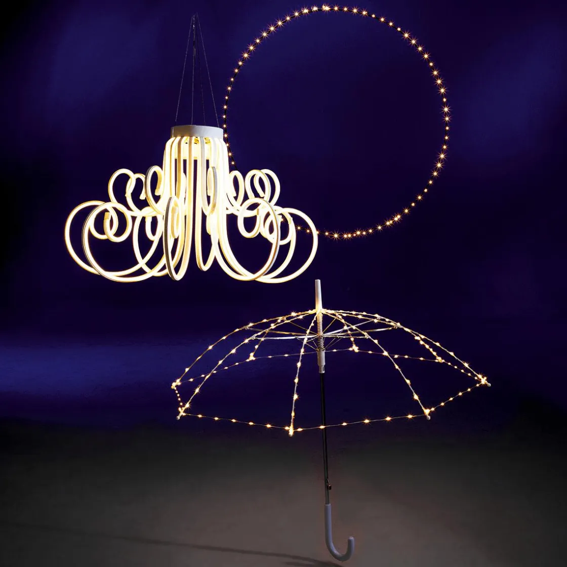 DecoWoerner Luces De Navidad>Candelabro De Tubo De Luz De Neón, Longitud 41 Cm