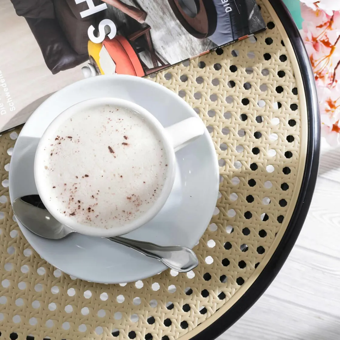 DecoWoerner Bebidas>Capuchino Alimento De Imitación 20 Cm Ø