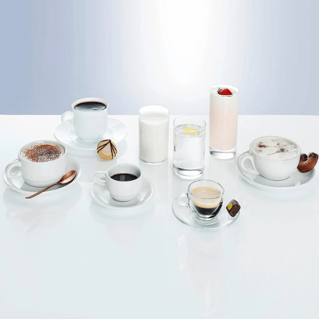 DecoWoerner Bebidas>Capuchino Alimento De Imitación 20 Cm Ø