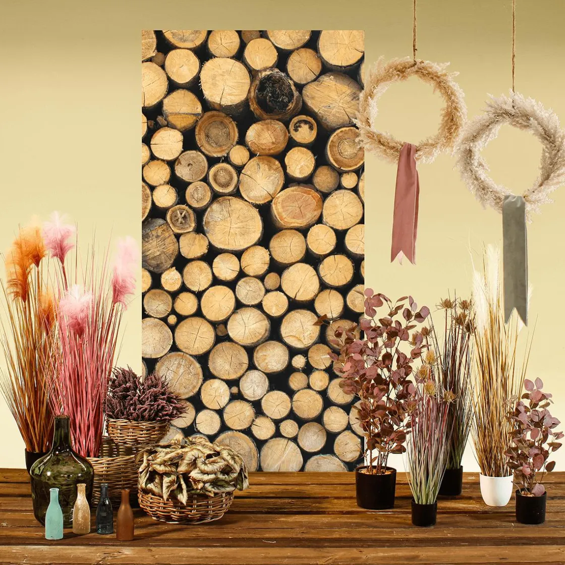 DecoWoerner Hierba Decorativa>Cardo Césped Artificial En Maceta Negra 69 Cm
