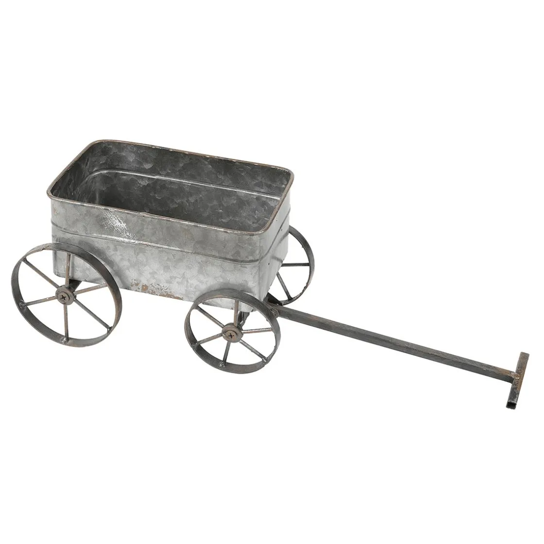 DecoWoerner Decoración De Primavera>Carrito Decorativo De Metal Para Tirar 47 Cm