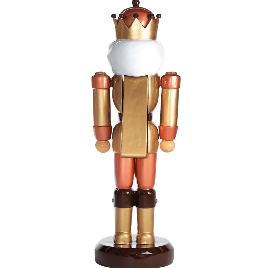 DecoWoerner Decoración Navideña Xxl>Cascanueces Rey -marrón 185 Cm