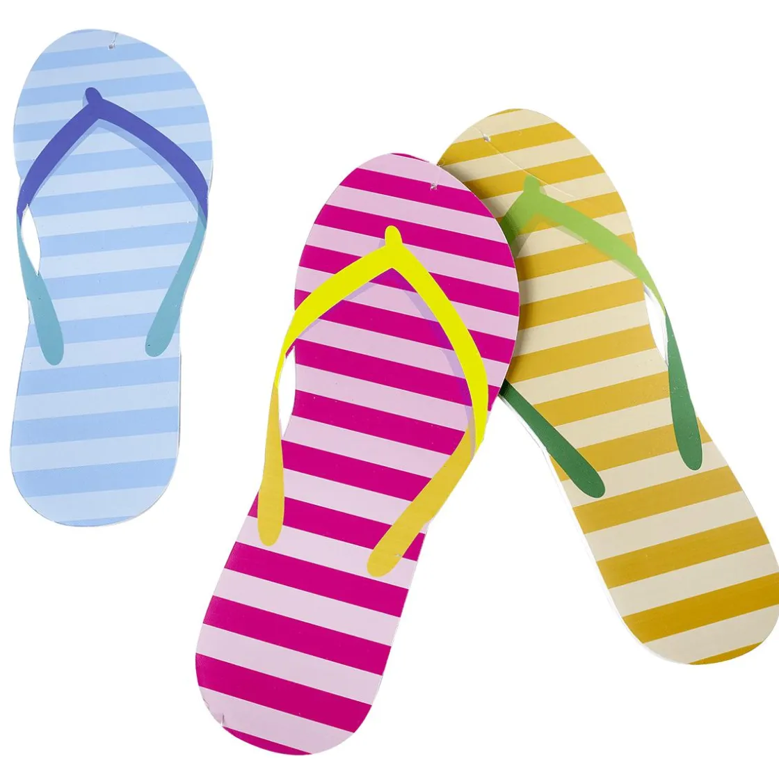 DecoWoerner Decoración De Verano>Chancletas Deco 40 Cm 3 Piezas