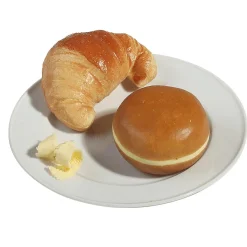 DecoWoerner Pan Y Pastel>Chupete Croissant, 3 Piezas