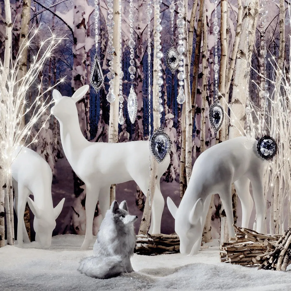 DecoWoerner Decoración De Animales|Decoración De Otoño>Ciervo Decorativo Pastando Altura 75 Cm,
