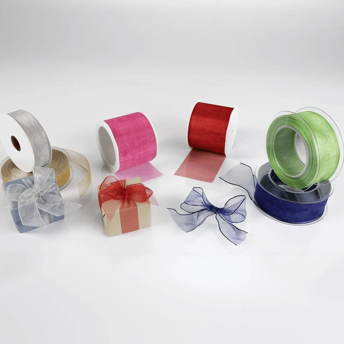 DecoWoerner Cintas De Regalo>Cinta De Chifón 25 Mm, 25 M, Crema