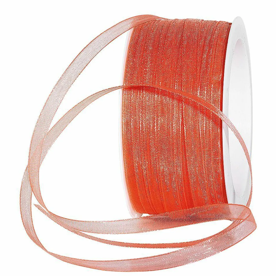 DecoWoerner Cintas De Regalo>Cinta De Chifón Con Orillo, Anchura 6 Mm, Fucsia