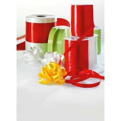 DecoWoerner Cintas De Regalo>Cinta De Poliéster, Anchura De 19 Mm, Roja